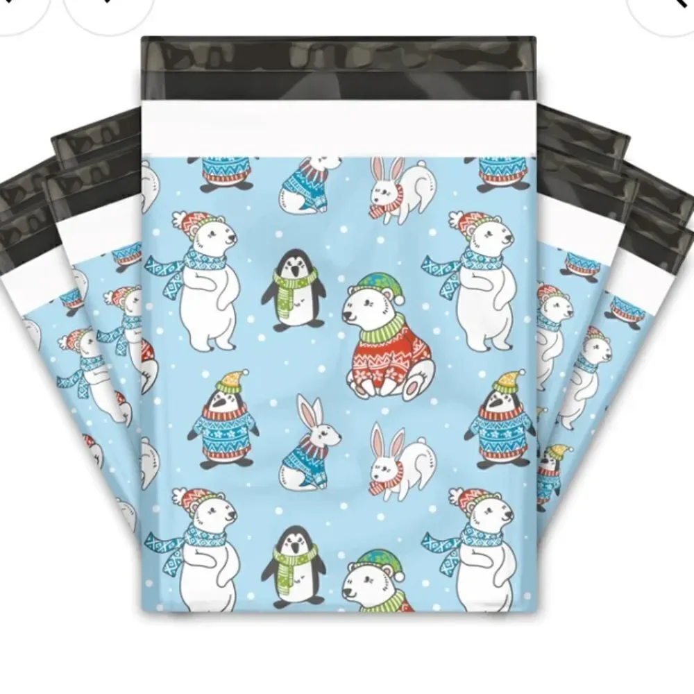Poly mailers 6x9 and 10x13 sizes 35 poly and 35 stickers
